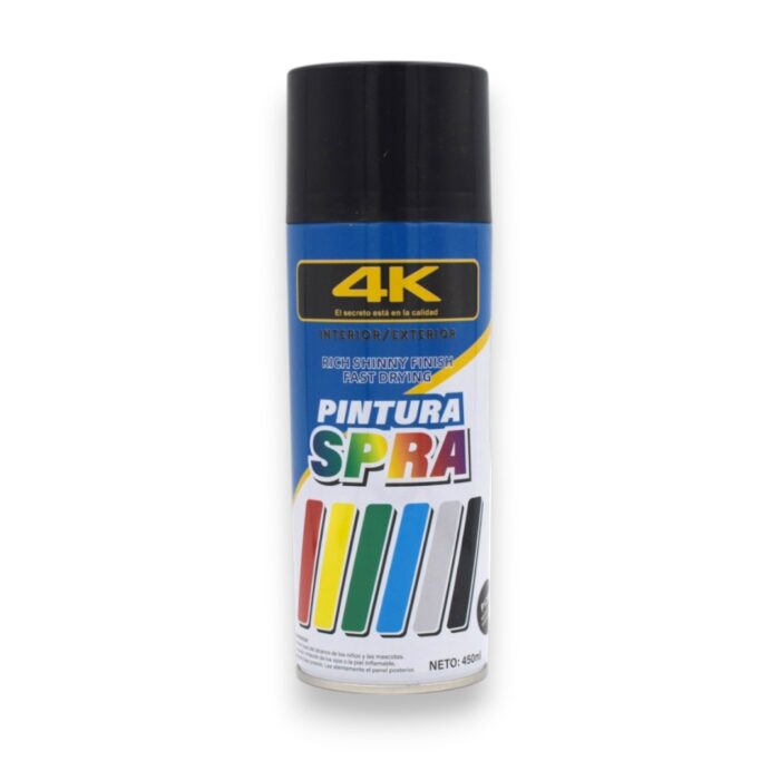PINTURA EN SPRAY ALTA TEMP NEGRO 450 ML - Imagen 1