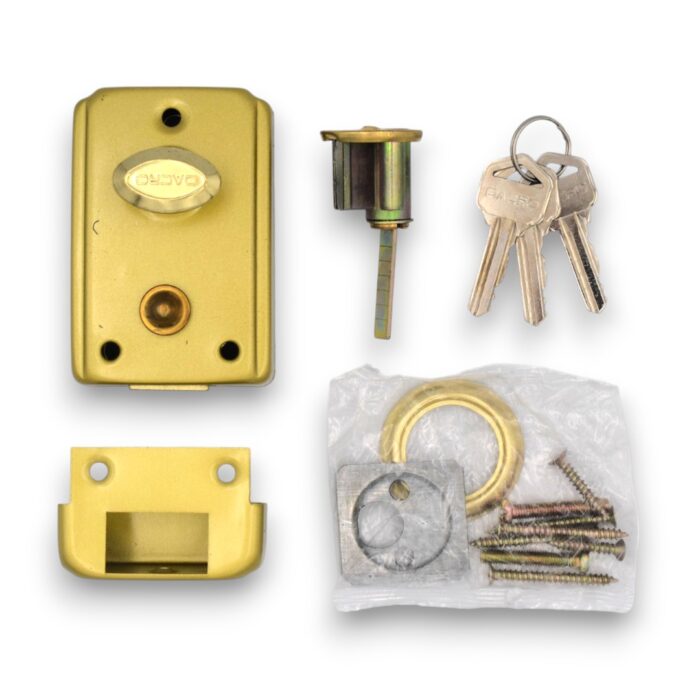CERRADURA P/ PUERTA DOBLE EXT. CH01D 12 X 6 CM - Imagen 1