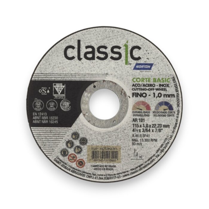 DISCO CORTE METAL 115X1X22 mm - Imagen 1