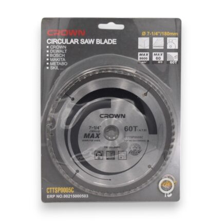 DISCO CORTE MADERA 7 1/4" X  60 DIENTES