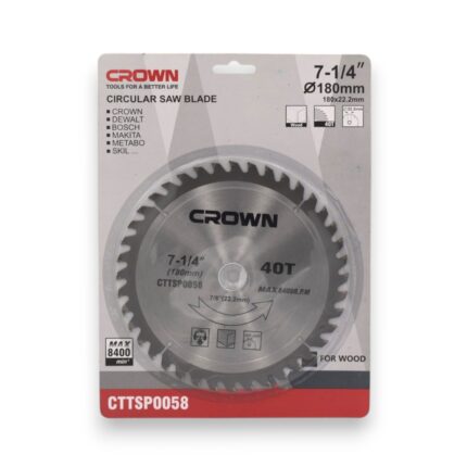 DISCO CORTE MADERA 7 1/4" X  40 DIENTES