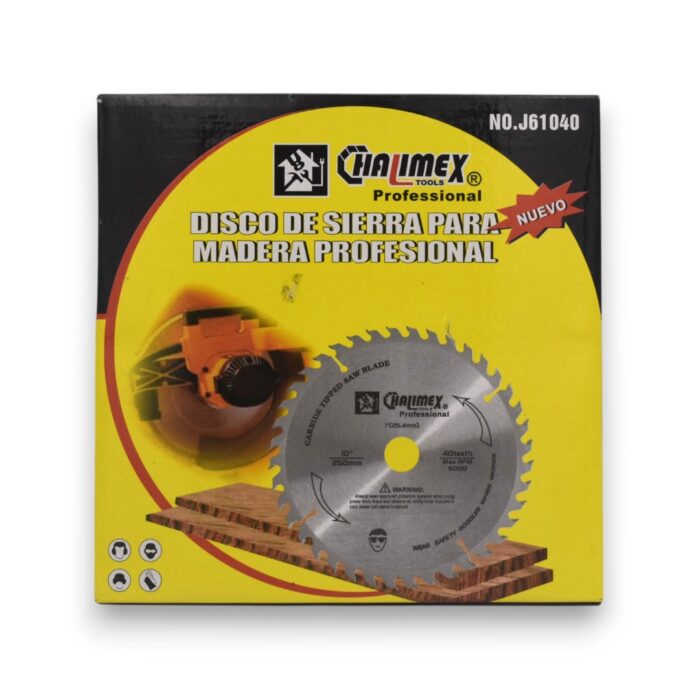DISCO CORTE MADERA 10" X 40 DIENTES - Imagen 1