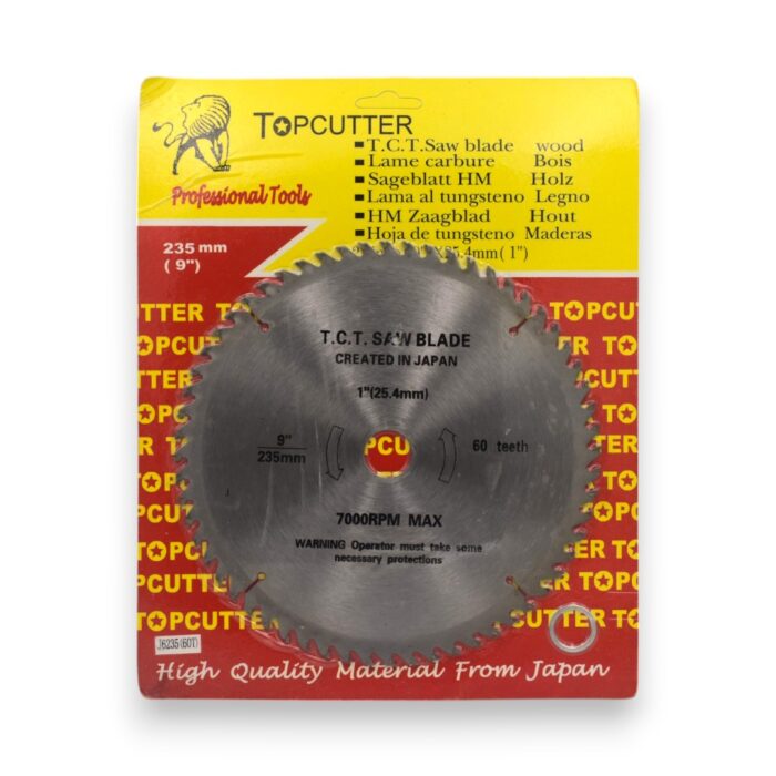 DISCO 9" X 60 DIENTES EJE 25,4 mm - Imagen 1