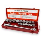 JGO DADOS 3/4" 21 PCS CAJA CHAPA