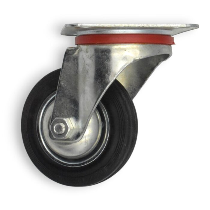 RUEDA 3.5" C/BASE GIRATORIA - Imagen 1