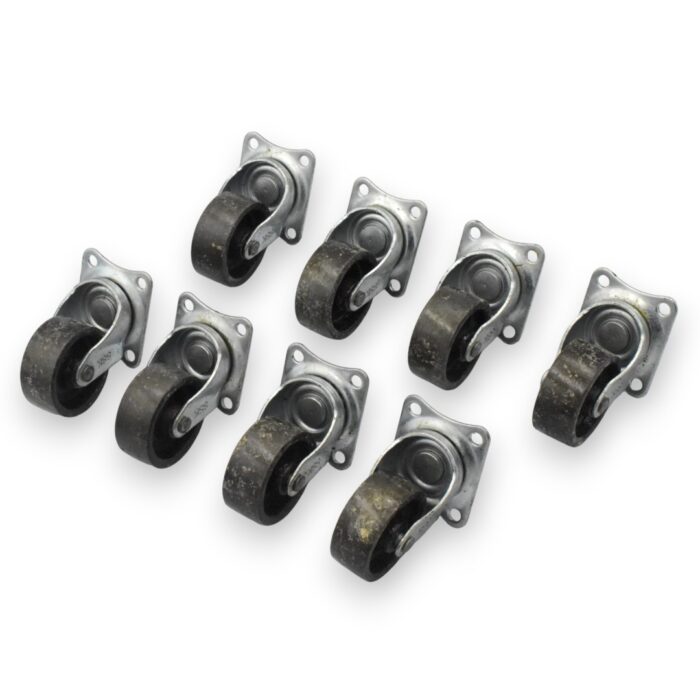 JUEGO X8 RUEDAS 40 mm GIRATORIAS - Imagen 1