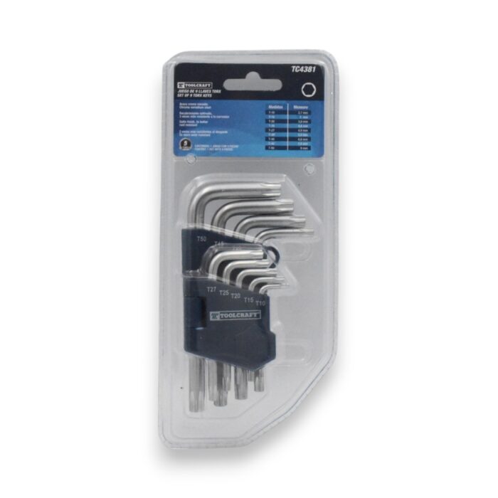 JGO LLAVES TORX CORTAS TOOLCRAFT - Imagen 1