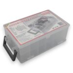 ORGANIZADOR TRANSPARENTE DOBLE TAPA 28.6X18.9X11.7cm