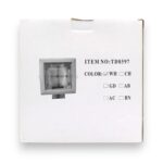 ARTEF. DE EMB. CUADRADO 23 CM BLANCO P 2 LAMP E27 - Imagen 2