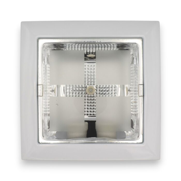 ARTEF. DE EMB. CUADRADO 23 CM BLANCO P 2 LAMP E27 - Imagen 1
