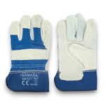 GUANTE DE CUERO AZUL 10,5"