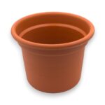 MACETA 22cm TERRACOTA Y VERDE