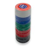 CINTA AISLADORA 5 COLORES 15 YD, TUBO CON 10 UNIDADES