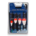 KIT CON 4 BOYAS MONTADAS PARA PESCA PLÁSTICAS