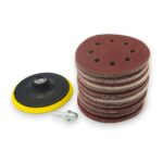LIJA x100 CON SOPORTE PARA AMOLADORA Y TALADRO