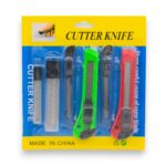 TRINCHETA BLISTER X6 (4 TRINCHETAS CON 2 REPUESTOS)