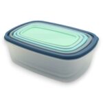 SET TUPPERS RECTANGULARES PVC 5 PCS - Imagen 2