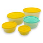 SET TUPPERS REDONDOS PVC 5 PCS