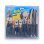 SET CUBIERTOS SÓLIDO BLISTER 24 PCS