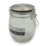 BOLLÓN DE VIDRIO CON TAPA 750 ML
