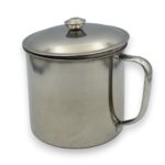 JARRO CON TAPA ACERO INOX