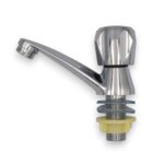 CANILLA DE LAVATORIO METAL VOLANTE PVC CROMADA