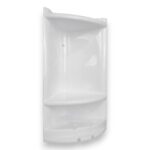 ESQUINERO PARA BAÑO EN PVC BLANCO 26 X 42 CM - Imagen 2