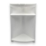ESQUINERO PARA BAÑO EN PVC BLANCO 26 X 42 CM