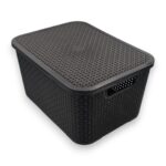 ORGANIZADOR RATTAN CON TAPA 15 L - Imagen 2
