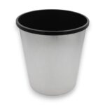 PAPELERA LÁMINA DE ACERO INOX 10 L PARA ESCRITORIO