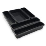 ORGANIZADOR PARA CAJONES NEGRO 5 PIEZAS