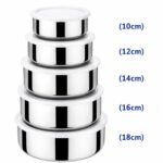 SET TUPPERS DE ACERO CON TAPA 5 PCS - Imagen 3
