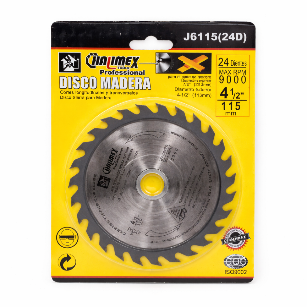 ChatGPT Image 18 ene 2026, 19_55_20 DISCO CORTE MADERA 115 CM X 24 DIENTES - Imagen 1