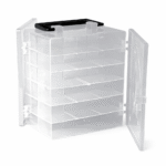 ORGANIZADOR DOBLE TRANSPARENTE 28,6cm x 18,9cm x 11,7cm