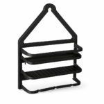 PORTA SHAMPOO NEGRO 31cm x 10,5cm x 45cm