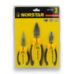 SET X3 PINZAS: ALICATE 6", PUNTA FINA 6" Y UNIVERSAL 8"