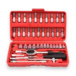 JGO DADOS Y PUNTAS 1/4" 46 PZAS