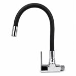 GRIFO PICO FLEXIBLE PARED NEGRO