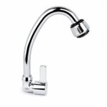 GRIFO PICO UNITARIO PARED CROMADO CON ROSETA