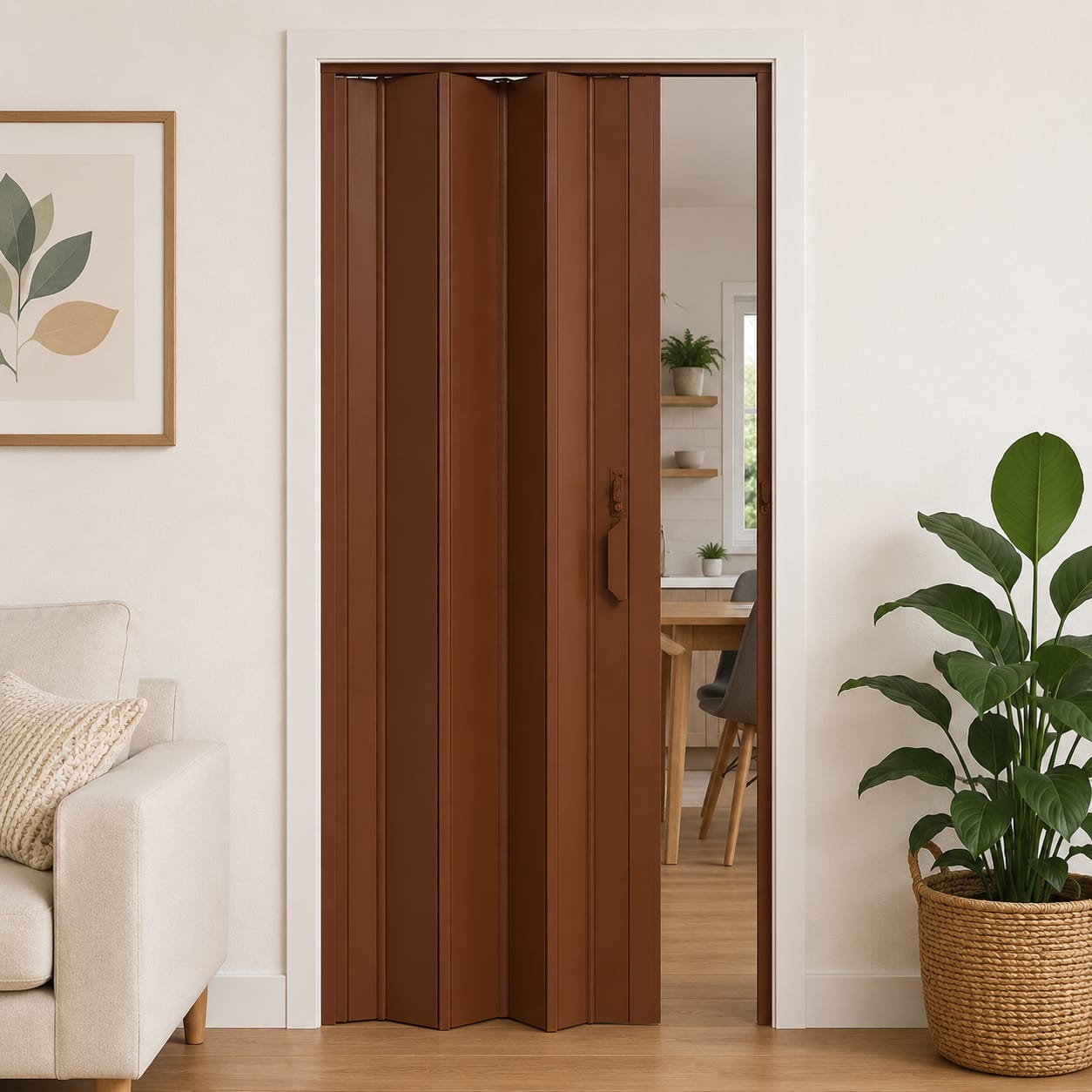 WhatsApp Image 2026-06-25 at 08.38.27 PUERTA PLEGABLE MARRON 100 CM - Imagen 1