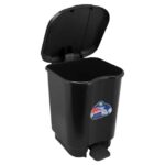 BASURERO CON PEDAL 21 LITROS NEGRO - Imagen 2