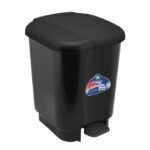BASURERO CON PEDAL 21 LITROS NEGRO
