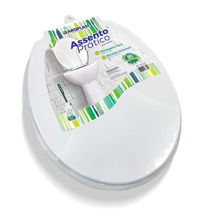 25577-ASSENTO-SANITARIO-PRATICO-3 TAPA DE INODORO BLANCA - Imagen 1