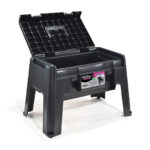 CAJA BANQUETA MULTIUSOS BROCHE ROSA - Imagen 2