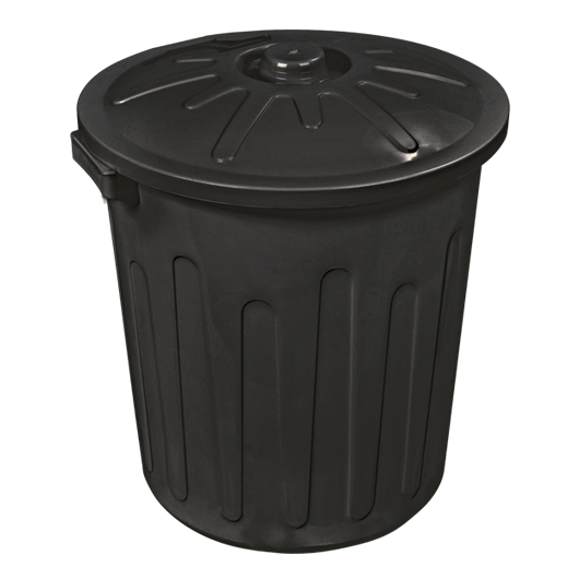 CF30PT BASURERO CON TAPA 30 LITROS NEGRO - Imagen 1