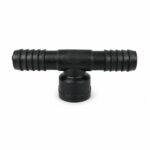 PLASTIDUCTO TE ESTRIADA C/ROSCA 1/2" NEGRO