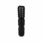 PLASTIDUCTO UNION ESTRIADA 1/2" NEGRO