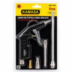 PISTOLA DE LIMPIEZA PARA COMPRESOR CON ACCESORIOS
