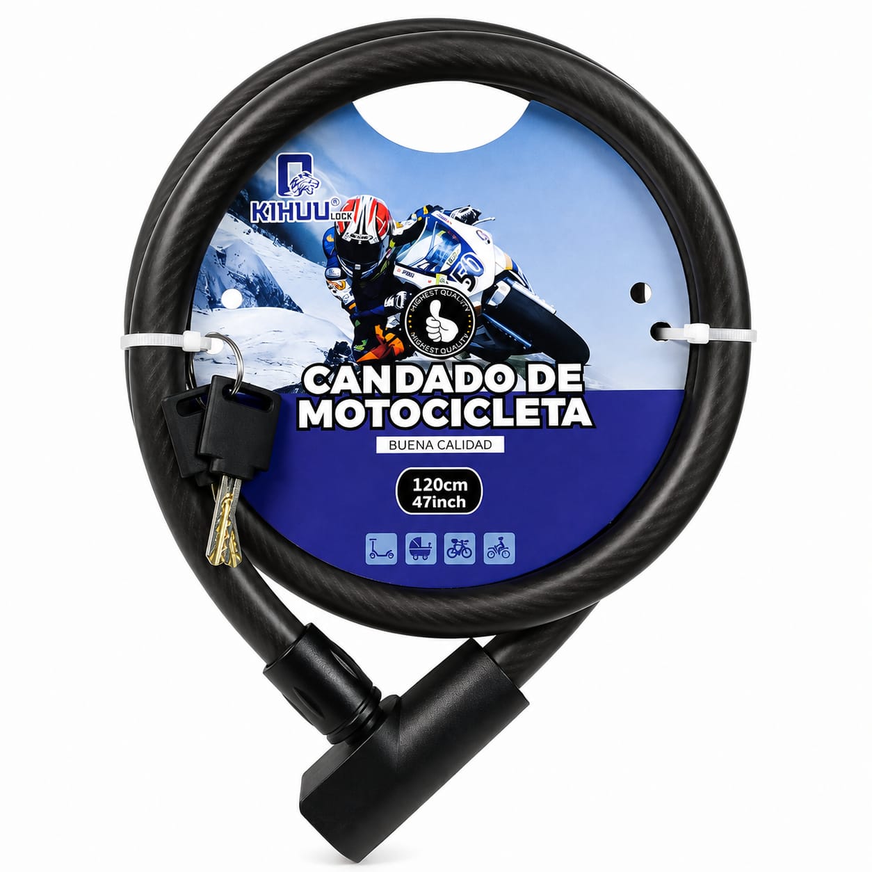 WhatsApp Image 2026-08-05 at 09.32.51 CANDADO PARA MOTO 1,2 MTS X 18MM - Imagen 1